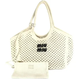 ミュウミュウ トートバッグ コットン
