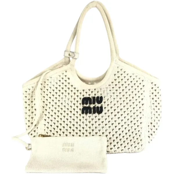 ミュウミュウ トートバッグ コットン