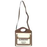 バーバリー ハンドバッグ キャンバス レザー