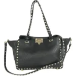 ヴァレンティノ ロックスタッズ ハンドバッグ レザー