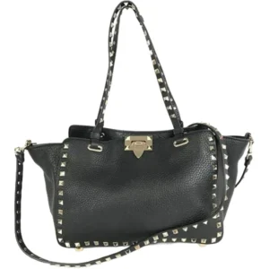 ヴァレンティノ ロックスタッズ ハンドバッグ レザー