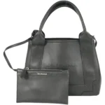 バレンシアガ ネイビーカバスXS ハンドバッグ レザー