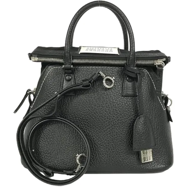 メゾンマルジェラ 5AC ハンドバッグ レザー キャンバス