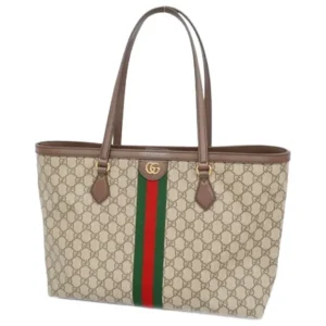 グッチ ウェブライン GGスプリーム トートバッグ PVC レザー