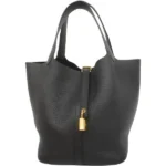 エルメス ピコタンロックMM ハンドバッグ レザー W刻印 ゴールド金具