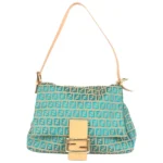 フェンディ ズッキーノ マンマバケット ショルダーバッグ ナイロンキャンバス