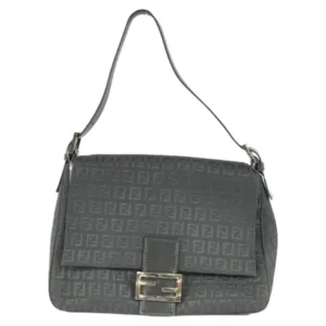 フェンディ ズッキーノ マンマバケット ショルダーバッグ ナイロンキャンバス