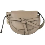 ロエベ アナグラム ゲートデュアルミニ ショルダーバッグ レザー