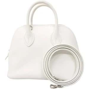 エルメス ボリード1923ミニ ハンドバッグ レザー B刻印 シルバー金具