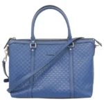 グッチ マイクログッチシマ ハンドバッグ レザー