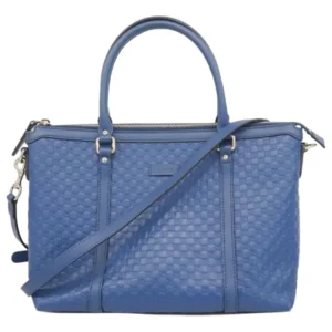 グッチ マイクログッチシマ ハンドバッグ レザー