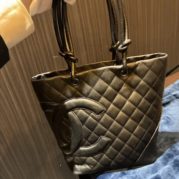 シャネル　カンボンライン　トートバッグ