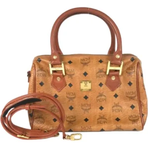 MCM ヴィセトス ボストンバッグ レザー