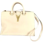 サンローラン Yライン プチカバス ハンドバッグ レザー