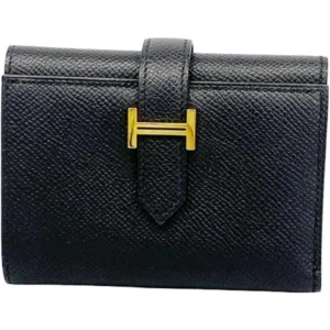 エルメス ベアンコンビネ 財布 レザー Z刻印 ゴールド金具