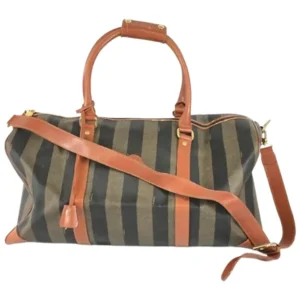 フェンディ ペカン ボストンバッグ PVC レザー