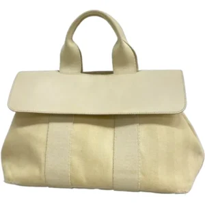 エルメス ヴァルパライソPM ハンドバッグ キャンバス □K刻印 シルバー金具