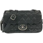 シャネル ワイルドステッチ チェーンショルダーバッグ ラムスキン