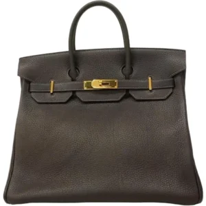 エルメス オータクロア32 ハンドバッグ レザー □G刻印 ゴールド金具