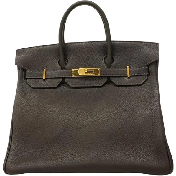 エルメス オータクロア32 ハンドバッグ レザー □G刻印 ゴールド金具