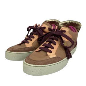 ルイ・ヴィトン スニーカー レザー スエード マルチカラー カニエウェストコラボ