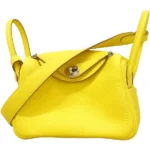 エルメス リンディミニ ショルダーバッグ レザー Z刻印 シルバー金具