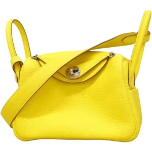 エルメス リンディミニ ショルダーバッグ レザー Z刻印 シルバー金具