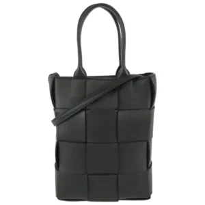 ボッテガ・ヴェネタ カセット アルコ ハンドバッグ レザー