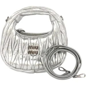 ミュウミュウ マテラッセ ハンドバッグ レザー