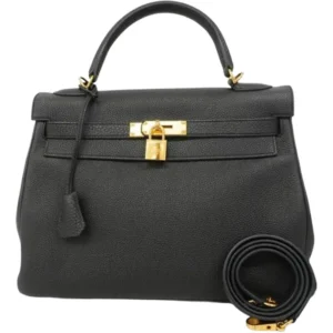 エルメス ケリー32 ハンドバッグ レザー A刻印 ゴールド金具