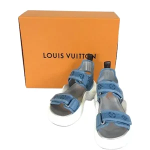 ルイ・ヴィトン サンダル デニム レザー