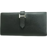 エルメス ベアンスフレ 財布 レザー A刻印 シルバー金具