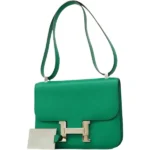 エルメス コンスタンス24 ショルダーバッグ レザー U刻印 シルバー金具