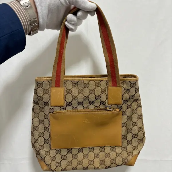 グッチ　シェリー　GGキャンバス　トートバッグ