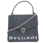 ブルガリ セルペンティ ハンドバッグ デニム