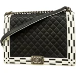 シャネル ボーイシャネル チェーンショルダーバッグ ラムスキン