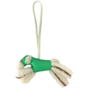 エルメス バディ チャーム レザー ムートン B刻印