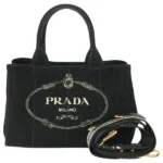 プラダ カナパ ハンドバッグ キャンバス