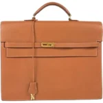 エルメス ケリーデペッシュ38 ブリーフケース レザー □H刻印 ゴールド金具