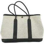 エルメス ネオガーデンパーティTPM トートバッグ キャンバス レザー X刻印 シルバー金具