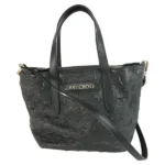 ジミーチュウ ハンドバッグ レザー