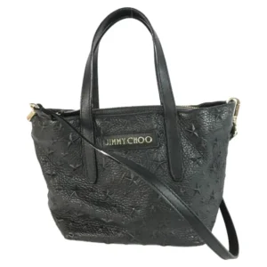 ジミーチュウ ハンドバッグ レザー