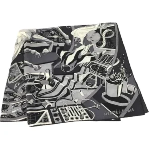 エルメス カレ100 スカーフ カシミヤ シルク