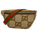 グッチ シェリーライン ジャンボGG ボディバッグ キャンバス