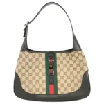 グッチ GGキャンバス ジャッキー シェリーライン ハンドバッグ キャンバス