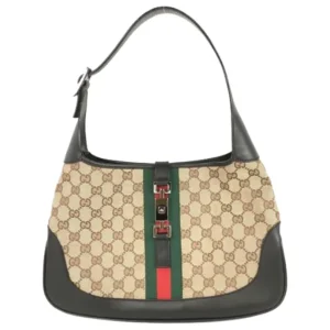 グッチ GGキャンバス ジャッキー シェリーライン ハンドバッグ キャンバス