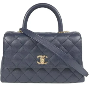 シャネル ココハンドル ハンドバッグ キャビアスキン