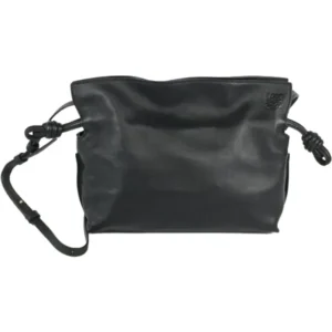 ロエベ アナグラム フラメンコクラッチミニ ショルダーバッグ レザー