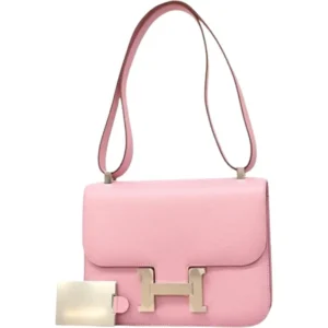 エルメス コンスタンス23 ショルダーバッグ レザー U刻印 シルバー金具