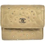 シャネル カメリア 財布 ラムスキン